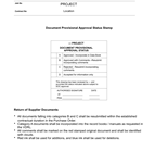 QA-13 - Document Provisional Approval Status Log